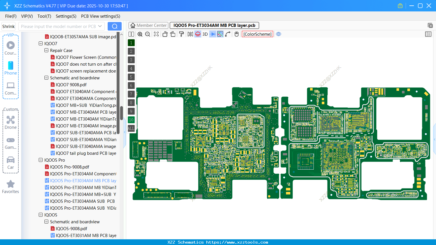 VIVO IQOO5 Pro-ET3034AM MB PCB Layer